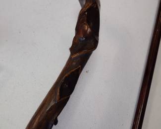 Hand carved cane/ Walking stick