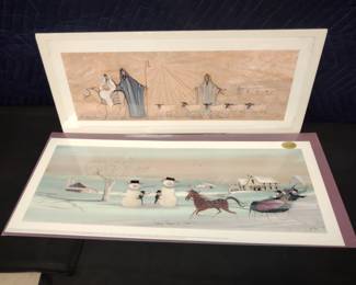 P Buckley Moss Lithographs. (Any price shown were purchase prices not our sale prices.)