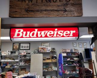 48 inch double sided Budweiser light working.