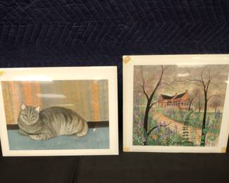 P Buckley Moss Lithographs. (Any price shown were purchase prices not our sale prices.)