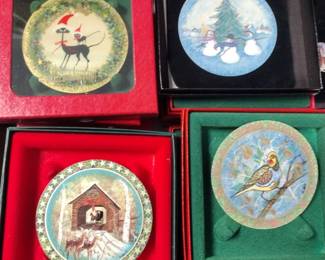 P Buckley Moss. Christmas ornaments