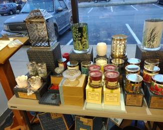 Massive selection candles holders. toppers and shades PartyLite and more 