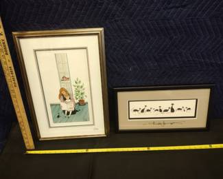P Buckley Moss  professionally framed and matted some quadruple matted and some double signed
