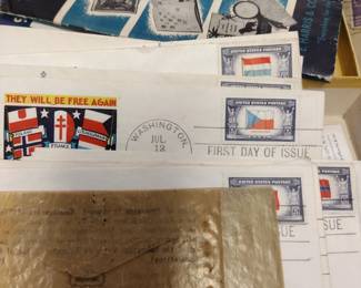 Vintage stamp collection first day issue