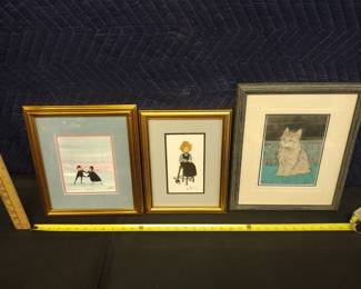 P Buckley Moss  professionally framed and matted some quadruple matted and some double signed