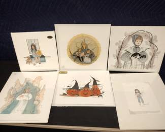 P Buckley Moss Lithographs. (Any price shown were purchase prices not our sale prices.)