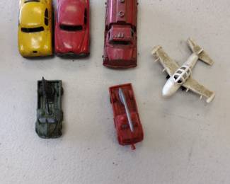 Vintage tin Japanese made cars