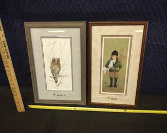 P Buckley Moss  professionally framed and matted some quadruple matted and some double signed