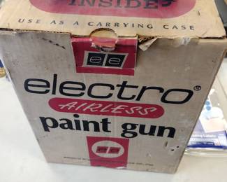 Vintage airless paint gun inbox