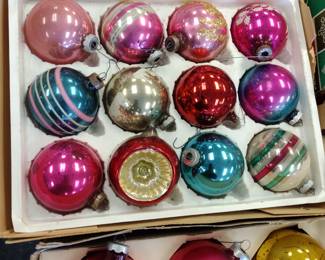 Vintage Glass Christmas ornaments
