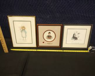 P Buckley Moss  professionally framed and matted some quadruple matted and some double signed