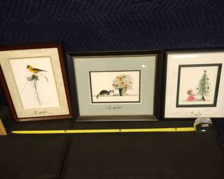 P Buckley Moss  professionally framed and matted some quadruple matted and some double signed