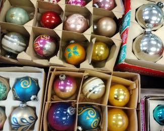 Vintage Glass Christmas ornaments