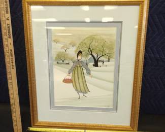 P Buckley Moss  professionally framed and matted some quadruple matted and some double signed