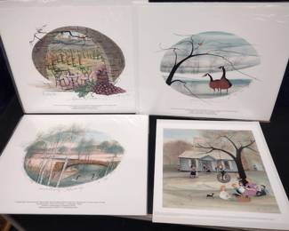 P Buckley Moss Lithographs. (Any price shown were purchase prices not our sale prices.)