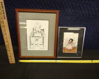 P Buckley Moss  professionally framed and matted some quadruple matted and some double signed