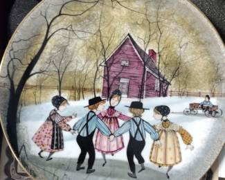 P Buckley Moss collector plate.