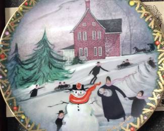 P Buckley Moss collector plate.