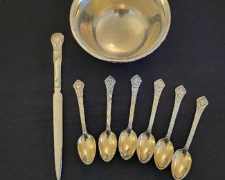Tiffany & Co Sterling Demitasse Spoon 6pc Set 