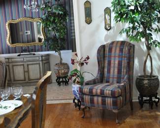 View of entry with Drexel Rapport cabinet