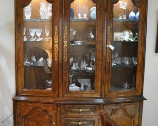Century lighted china cabinet