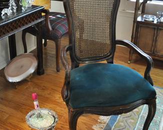 Dining arm chair with view of other nice pieces