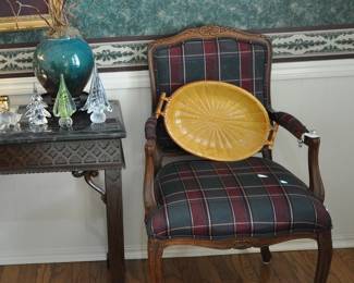 Lovely Ethan Allen chair with California made tray