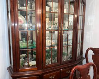 Beautiful lighted China hutch $380