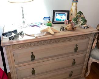 Pair of three drawer chests $395