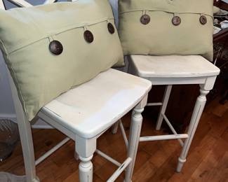 Pair of Creme barstools $75