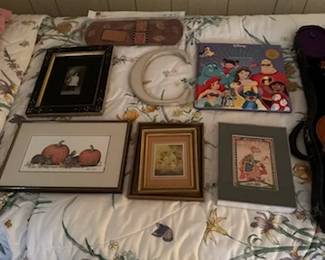 Variety of pictures & frames