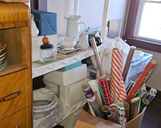 Attic full of holiday decor and collectables