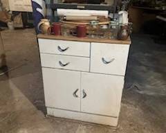 Metal kitchen island
