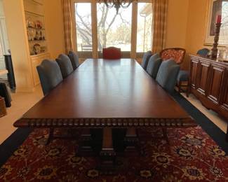 Herndon/Ralph Lauren Custom made dining/conference table. 
148” long ( with the 2 leaves )
52” wide
32” tall