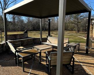 Costco Pergola. Measures 124" x 154"