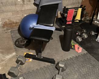 Work out Bench & Weights.