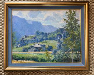 Antonio Selvaggio Mancini (Spain (1921 - 2008), Landscape. Oil on Canvas. Photo 1 of 2.