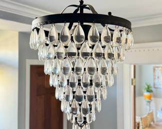 Tear Drop Chandelier. Measures 34" L x 16" D. Photo 1 of 2.