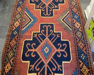 Vintage Tribal Runner. Measures 10' x 3'. Photo 1 of 3.