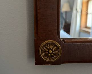 Vintage RWay Neoclassical Grantham Mirror. Needs Repair. Measures 33" x 42". Photo 2 of 3.