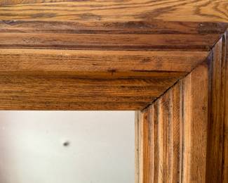 Vintage Reclaimed Wood Mirror. Made In Mexico. Measures 24" x 31" x 5" D. Photo 2 of 3.