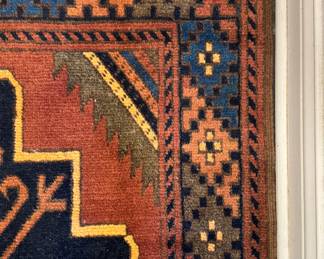 Vintage Tribal Runner. Measures 10' x 3'. Photo 3 of 3.