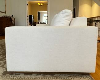 Custom Holly Hunt Rhone Sofa. Down-Filled Cushions Upholstered in Off-White Performance Fabric. Photo 4 of 4.