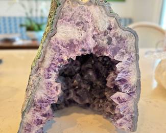 XL Raw Amethyst. Measures 8" W x 7"D x 11" H. Photo 1 of 2.