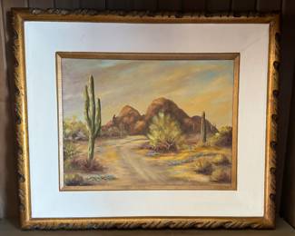 Ruth Pierce, Untitled Landscape. Oil on Canvas. Measures 15.5" x 11.5"; 19" x 23" Including Frame. Photo 1 of 2.