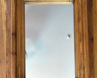 Vintage Reclaimed Wood Mirror. Made In Mexico. Measures 24" x 31" x 5" D. Photo 1 of 3.