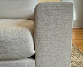 Custom Holly Hunt Rhone Sofa. Down-Filled Cushions Upholstered in Off-White Performance Fabric. Photo 4 of 4.