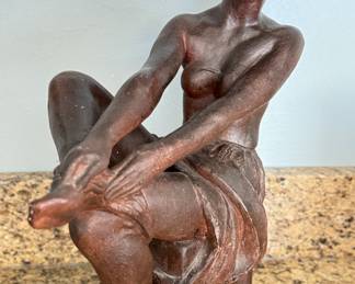 Bronze Ballerina Stamped By Artist. Photo 1 of 2.