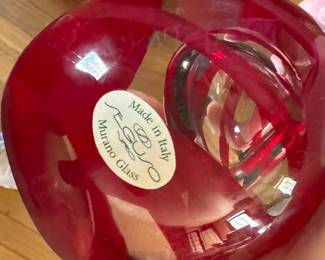 Murano Paperweight Signed By Artist. Photo 3 of 3.