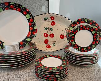 Cherry Themed Dinnerware.